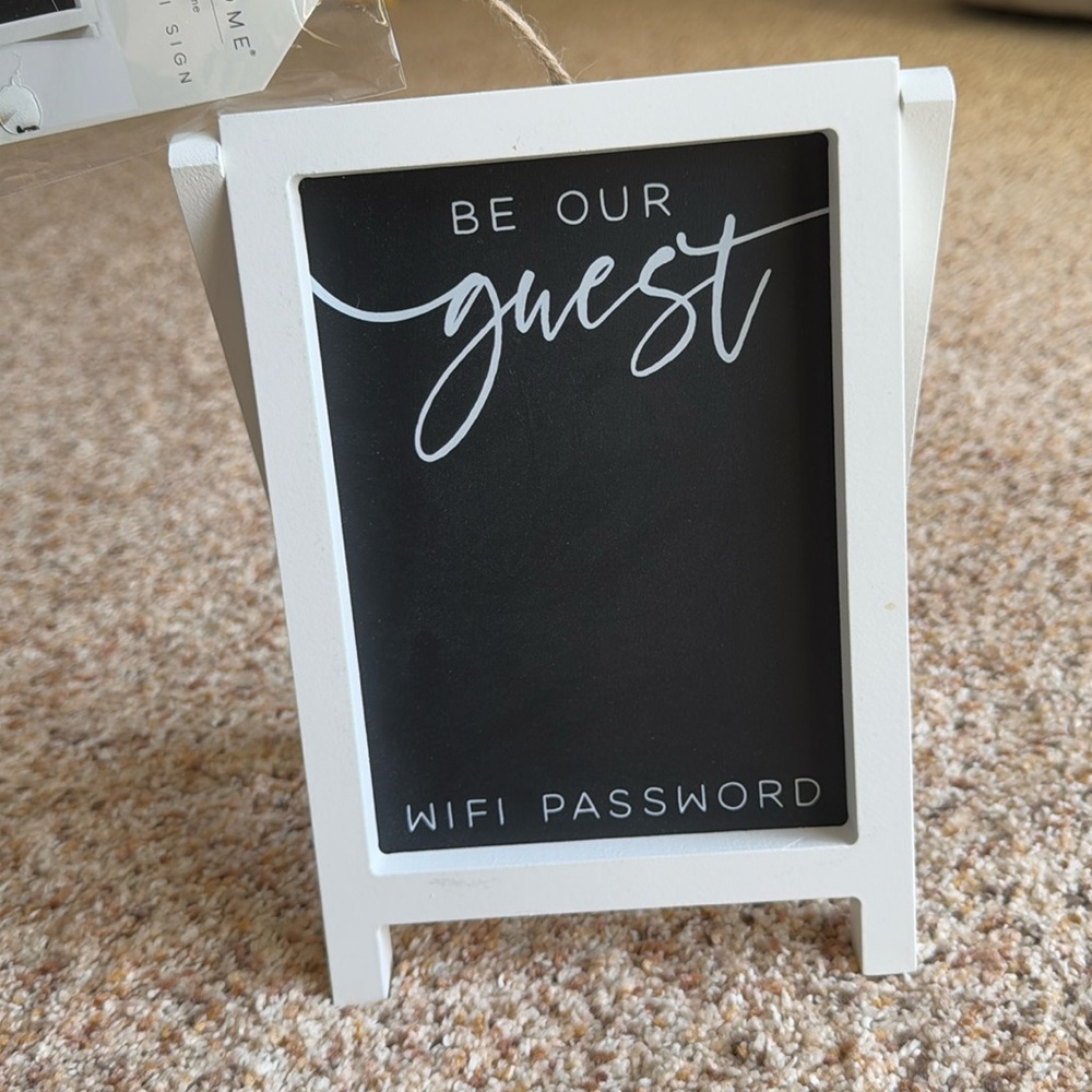 Sheffield Home Chalkboard WiFi Sign for Guests